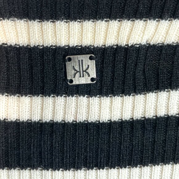 Krimson Klover Ivory Sweater MEDIUM Side Slits Bell Sleeves Wool Blend NEW - Picture 8 of 12